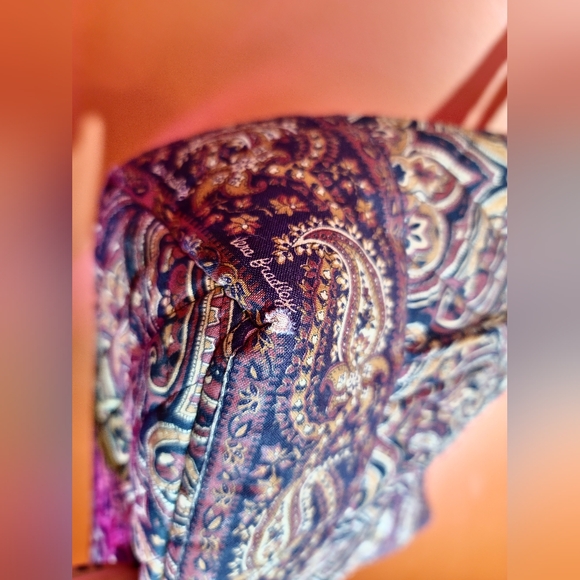 Vera Bradley Tote Medium Mocha Fall Print 1996 - Picture 10 of 11